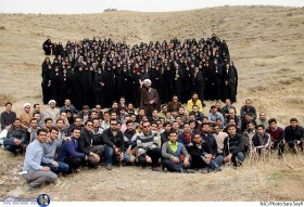 درختکاری کلاس حجت‌الاسلام شهاب مرادی