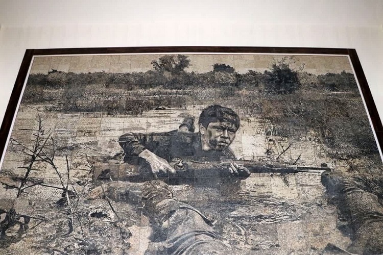 تابلو سنگ، شهید جنگجو