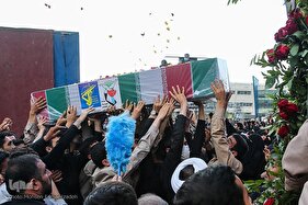 تشییع پیکر مطهر پنج شهید مدافع حرم در مشهد مقدس