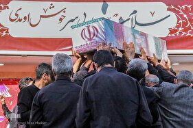 وداع با پیکر شهید حاج عبدالله اسکندری در شیراز