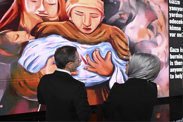 فجایع غزه از نگاه کودکان در نمایشگاه استانبول + فیلم