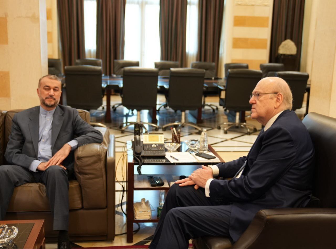 دیدار امیرعبداللهیان با نجیب میقاتی نخست وزیر لبنان دیدار امیرعبداللهیان با نجیب میقاتی نخست وزیر لبنان