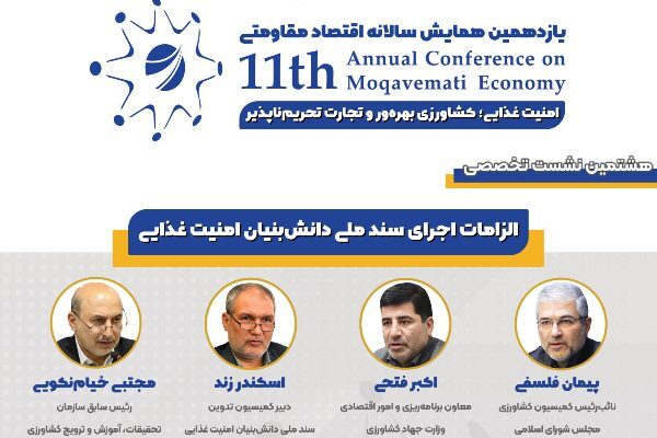 الزامات اجرای سند ملی دانش‌بنیان امنیت غذایی بررسی می‌شود