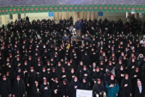 عکس | تجمع دختران همدانی در یادبود شهید جمهور و شهیدان خدمت