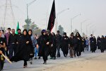 دلدادگان حسین(ع) به سمت امامزاده شاه‌کرم پیاده‌روی کردند
