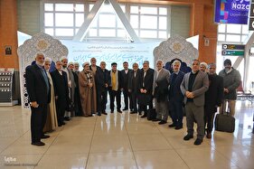 استقبال از پیشکسوتان قرآنی در فرودگاه شهید مدنی تبریز