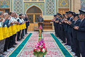 عکس | آیین خطبه‌خوانی خدام حرم بانوی کرامت با حضور ارگان‌های مختلف قم