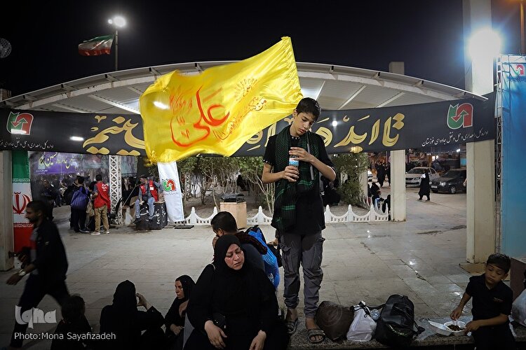 تردد زائران اربعین حسینی از مرز شلمچه