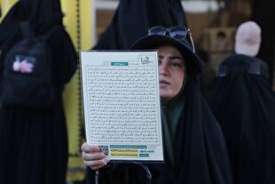 استقبال از پویش قرائت سوره فتح در موکب قرآنی اربعین + عکس