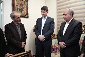 دیدار وزیر ارتباطات با خانواده شهید جنگ ۱۲ روزه + فیلم