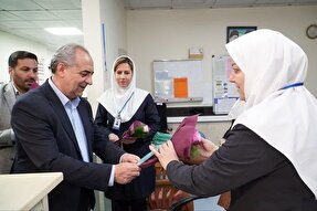 عکس | تجلیل استاندار آذربایجان‌شرقی از پرستاران