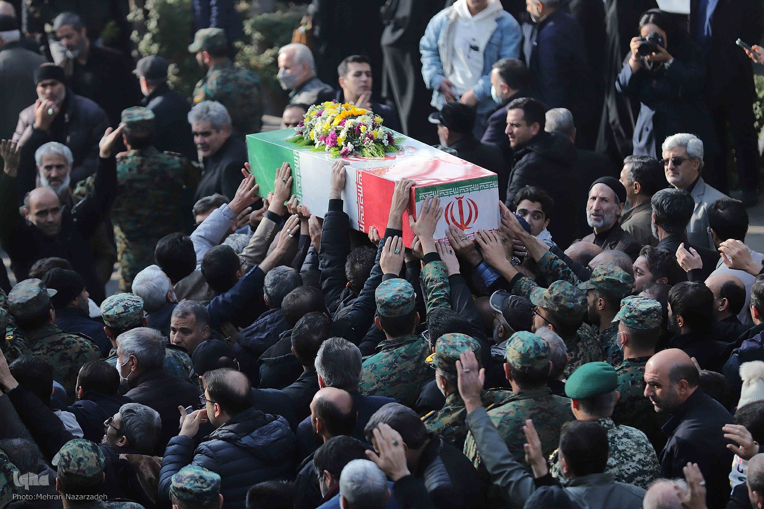 مراسم تشییع پیکرهای ۴ شهید گمنام - تبریز