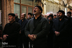 عزاداری عصر روز اربعین در بازار سرپوشیده تبریز