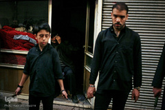 عزاداری عصر روز اربعین در بازار سرپوشیده تبریز