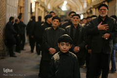 عزاداری عصر روز اربعین در بازار سرپوشیده تبریز