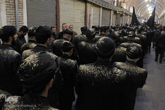 عزاداری عصر روز اربعین در بازار سرپوشیده تبریز