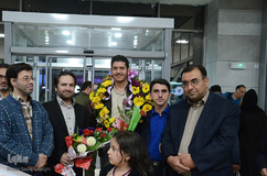 استقبال از سینا طباخی برگزیده مسابقات کشوری قرآن