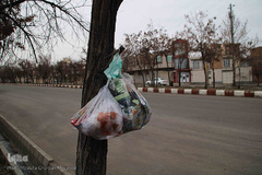 رهاسازی ماسک‌ها و دستکش‌ها در معابر شهر اهر