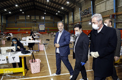 بازدید استاندار آذربایجان شرقی از واحدهای دانش‌بنیان و کارگاه تولید ماسک در تبریز