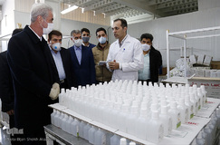 بازدید استاندار آذربایجان شرقی از واحدهای دانش‌بنیان و کارگاه تولید ماسک در تبریز