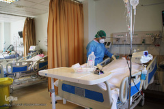 سربازان خط مقدم مبارزه با کرونا در بیمارستان باقرالعلوم اهر