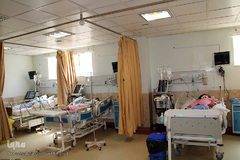 سربازان خط مقدم مبارزه با کرونا در بیمارستان باقرالعلوم اهر