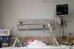 سربازان خط مقدم مبارزه با کرونا در بیمارستان باقرالعلوم اهر