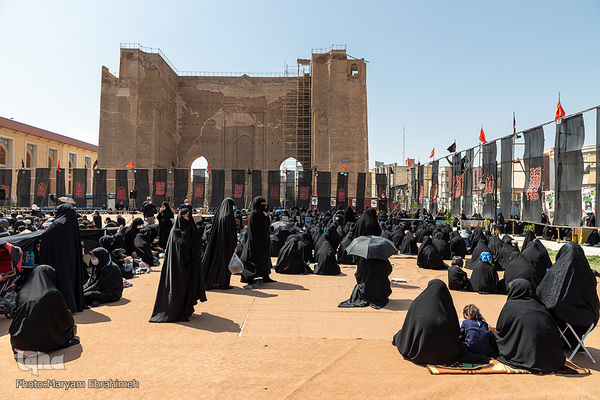 عزاداری بزرگ مردم تبریز در روز عاشورا‎‎