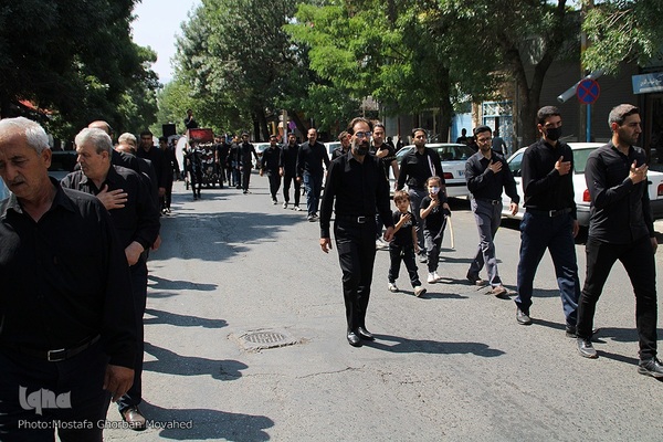 آیین عزاداری تاسوعای حسینی در شهرستان اهر