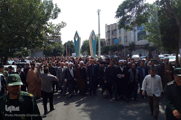 راهپیمایی مردم شهیدپرور اهر در محکومیت اغتشاشات