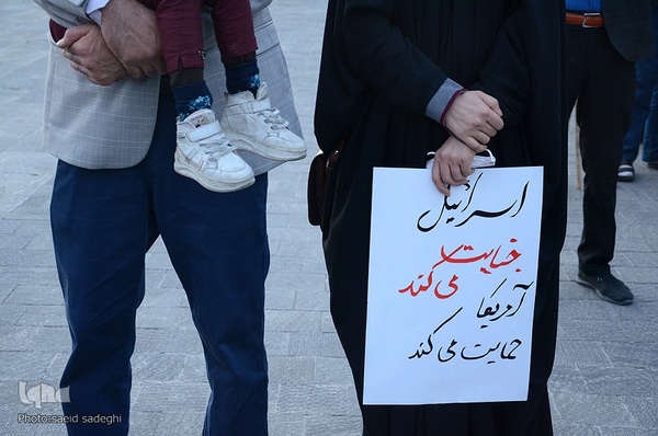 تجمع مردم تبریز در محکومیت جنایت های رژیم غاصب اسرائیل‎