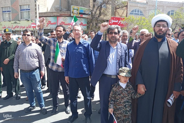 راهپیمایی حمایت از وعده صادق در اهر