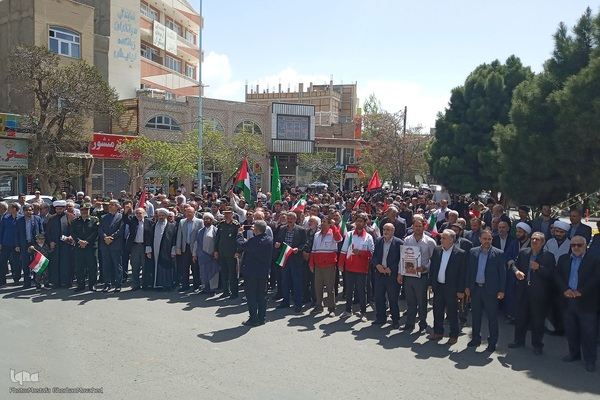 راهپیمایی حمایت از وعده صادق در اهر