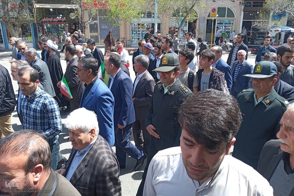 راهپیمایی حمایت از وعده صادق در اهر