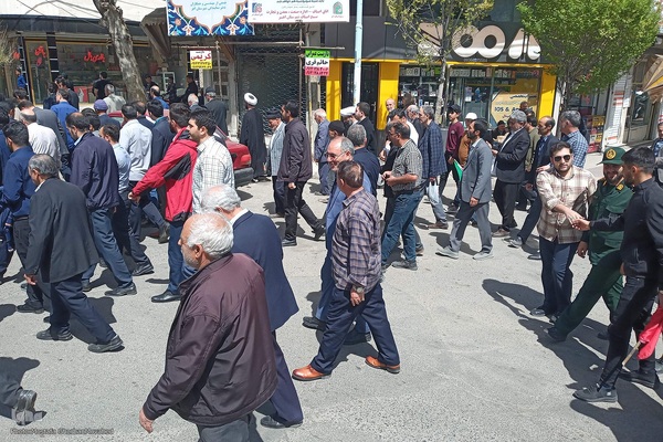 راهپیمایی حمایت از وعده صادق در اهر