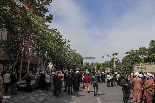 تجمع هیئت‌های مذهبی و مردم داغدار تبریز‎