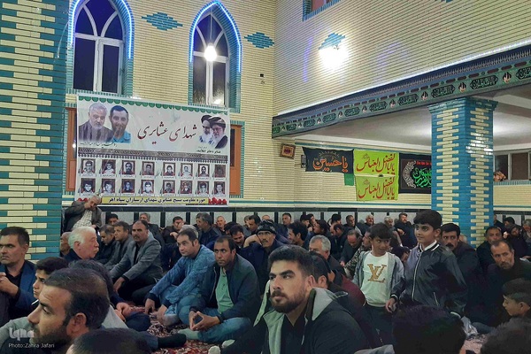 برگزاری مراسم محفل شهدای خدمت در روستای قشلاق شاهوردی اهر