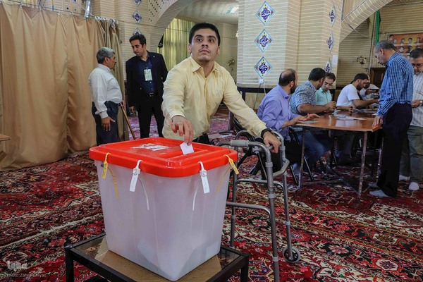 حضور گسترده معلولان تبریز در انتخابات ریاست جمهوری‎