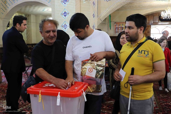حضور گسترده معلولان تبریز در انتخابات ریاست جمهوری‎