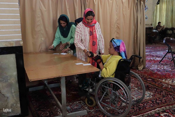 حضور گسترده معلولان تبریز در انتخابات ریاست جمهوری‎