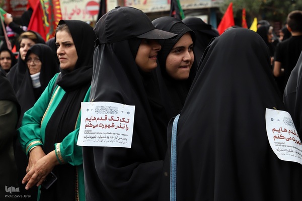 مراسم پیاده‌روی جاماندگان اربعین در اهر
