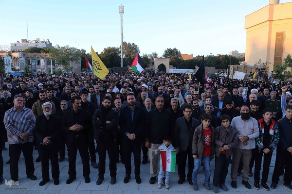 اجتماع مردم تبریز در محکومیت جنایت های رژیم صهیونیستی‎