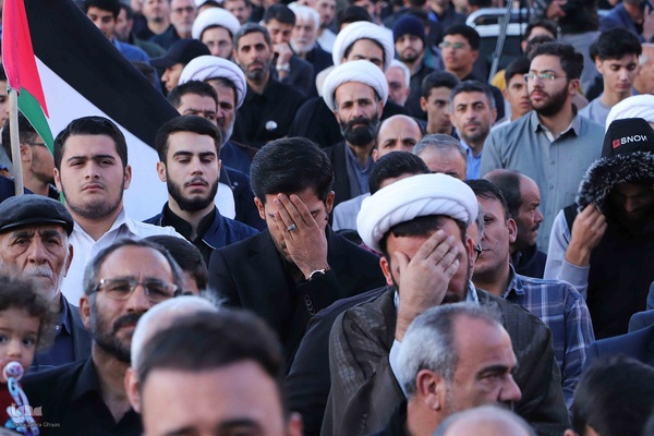 اجتماع مردم تبریز در محکومیت جنایت های رژیم صهیونیستی‎