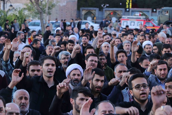 اجتماع مردم تبریز در محکومیت جنایت های رژیم صهیونیستی‎