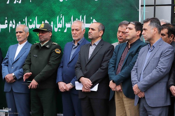 تجمع دانشگاهیان تبریز در محکومیت جنایات رژیم صهیونیستی