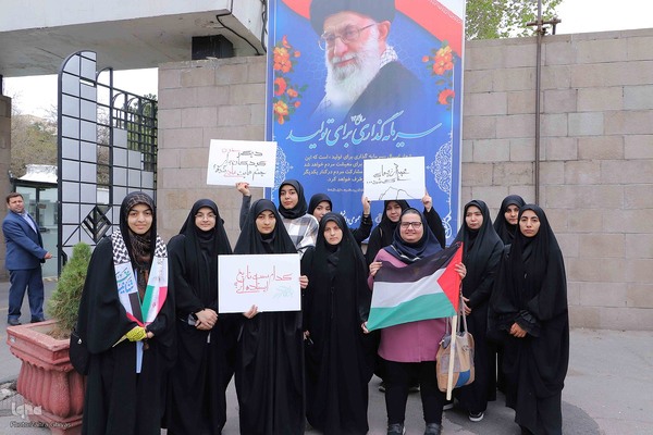 تجمع دانشگاهیان تبریز در محکومیت جنایات رژیم صهیونیستی