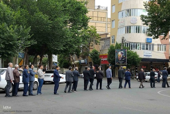 مراسم عزاداری خیابانی به مناسبت سالگرد ارتحال حضرت امام خمینی(ره) در اهر
