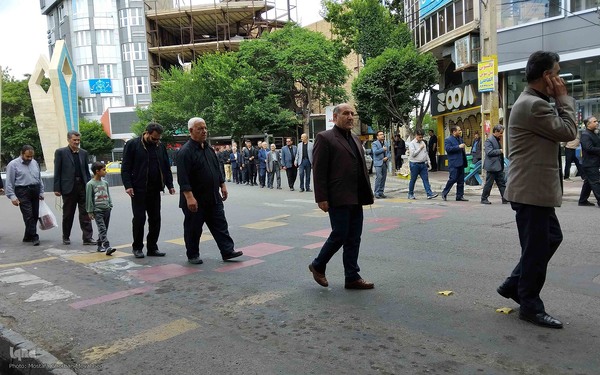 مراسم عزاداری خیابانی به مناسبت سالگرد ارتحال حضرت امام خمینی(ره) در اهر
