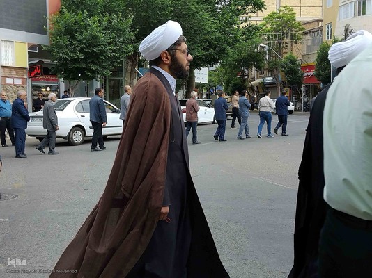 مراسم عزاداری خیابانی به مناسبت سالگرد ارتحال حضرت امام خمینی(ره) در اهر
