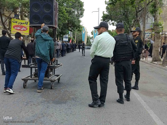 مراسم عزاداری خیابانی به مناسبت سالگرد ارتحال حضرت امام خمینی(ره) در اهر
